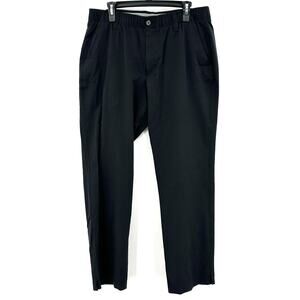 Under Armour Size 36 / 32 Button Up Pants Black w/ Pockets Casual Loose Fit Golf
